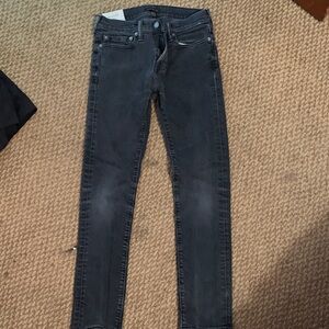 Abercrombie & Fitch Men's Skinny Jeans in Washed Black